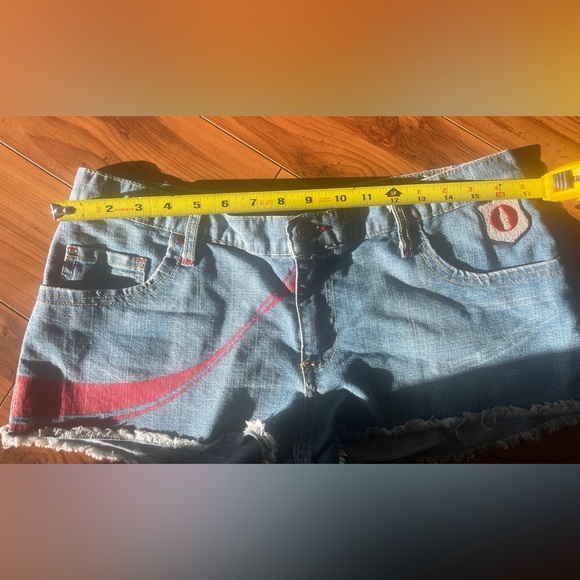 COCA COLA TRADEMARK DENIM SHORTS - Picture 2 of 13